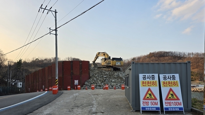 해안 인접 공사현장, 안전·환경관리 총체적 부실 의혹