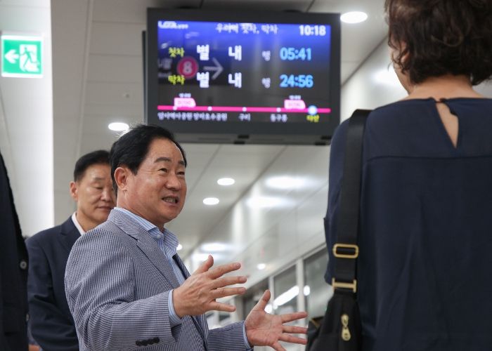 주광덕 남양주시장, 별내선 개통 후 첫 현장점검 실시