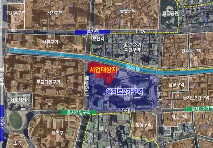 위치도(중구 삼각동 66-1번지 일대)