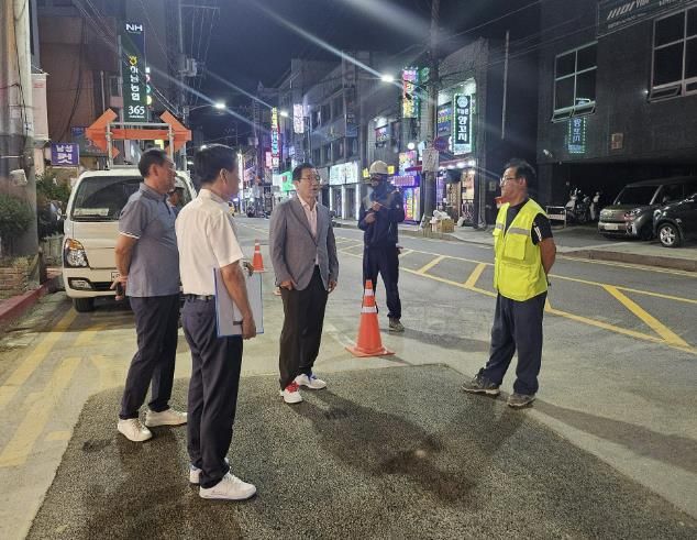 이현재 하남시장, 신장시장 전선지중화 현장 찾아 공사 전반 점검